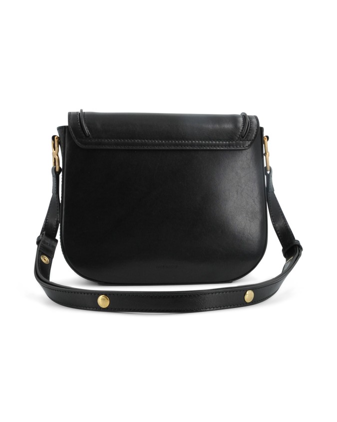  The Bridge - Borsa a tracolla in pelle con patta Luce