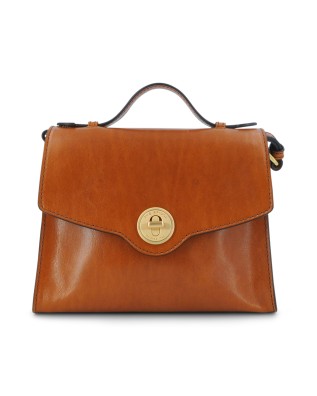 The Bridge - Irene Leather Handbag with Shoulder Strap -...