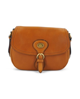 The Bridge - Isadora Leather Shoulder Bag with Buckle -...