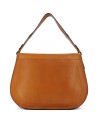  The Bridge - Borsa a spalla in pelle grande con patta frontale