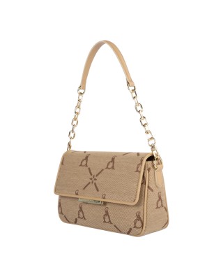  Atelier du Sac - Borsa a spalla in tessuto jacquard con patta 2