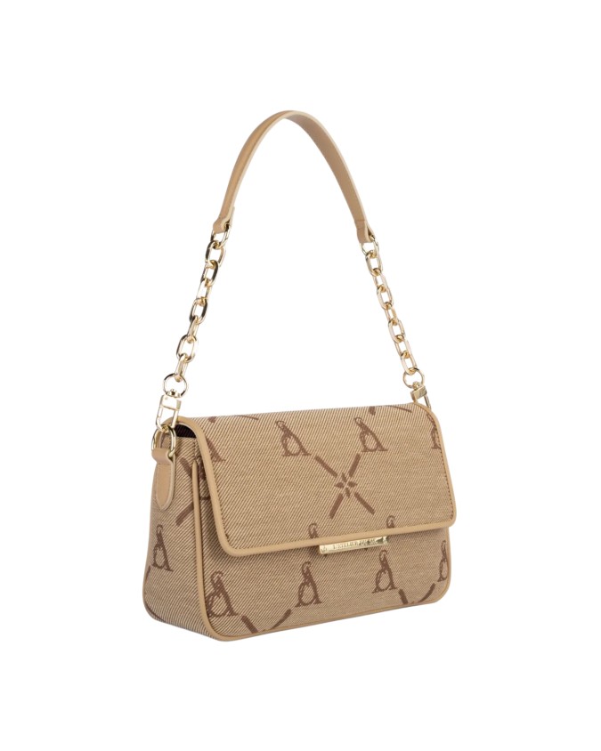  Atelier du Sac - Borsa a spalla in tessuto jacquard con patta