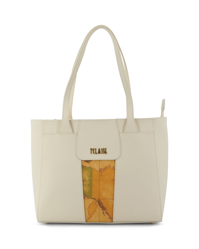  Alviero Martini Prima Classe - Borsa shopping media in tessuto