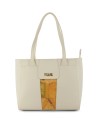  Alviero Martini Prima Classe - Borsa shopping media in tessuto
