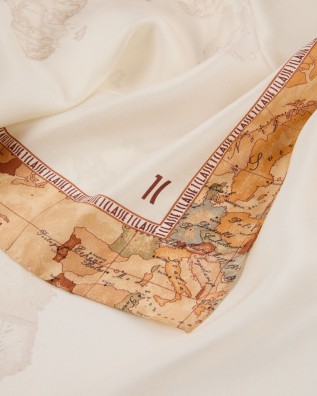  Alviero Martini Prima Classe - Foulard in seta Geo White Mix 2