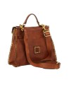  Campomaggi - Borsa a mano con tracolla in pelle Tg. 