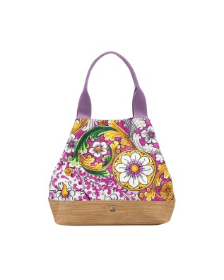 Ynot - Borsa Donna shopper media in poliestere Ortigia