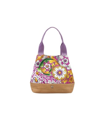  Ynot - Borsa Donna Shopping Small Floreale Ortigia