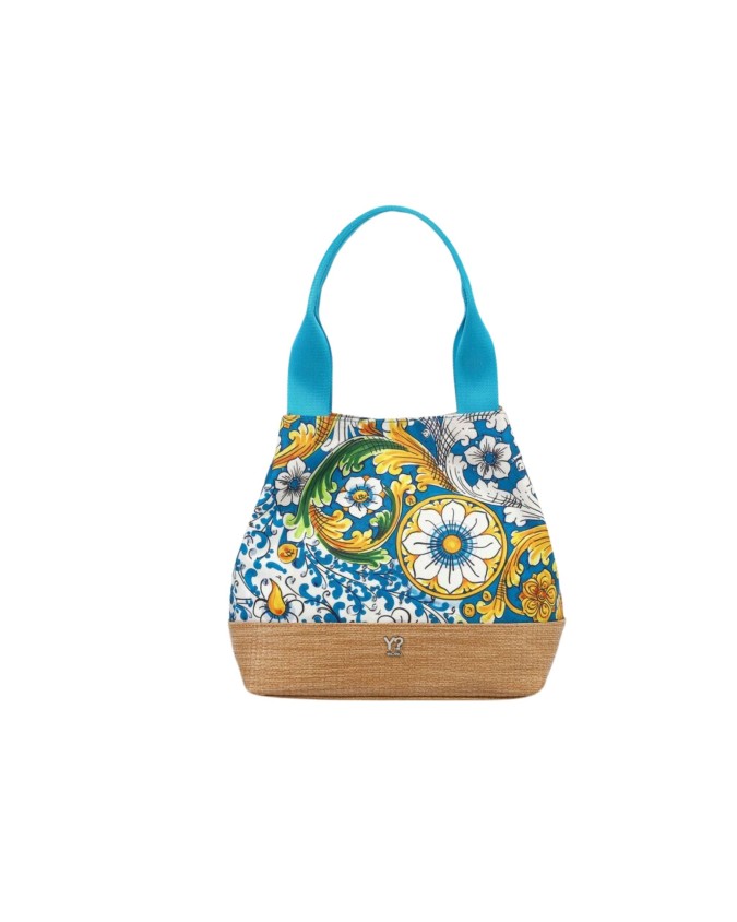  Ynot - Borsa Donna Shopping Small Floreale Ortigia