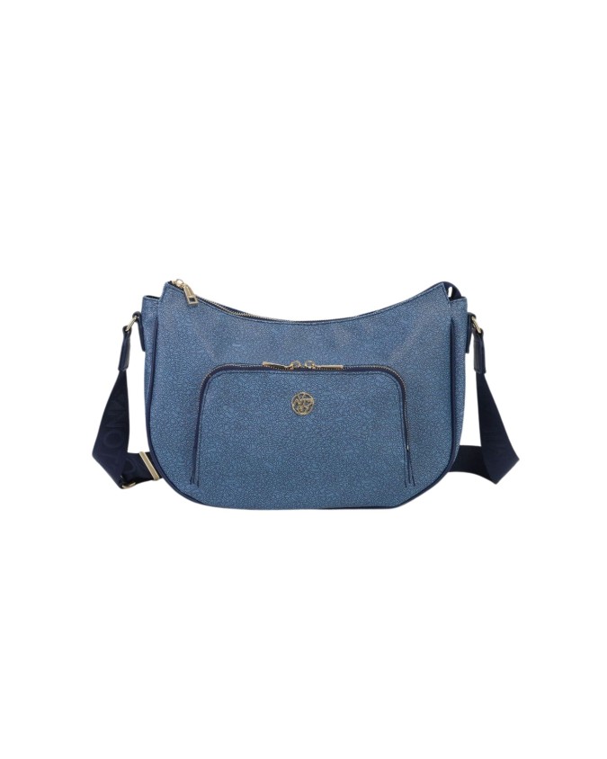  Ynot - Borsa Donna Hobo in poliuretano con tasca frontale Lux