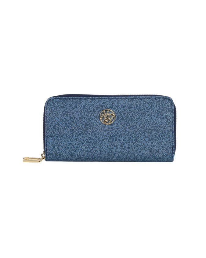 Ynot - Portafoglio Donna con doppia zip in poliuretano Lux