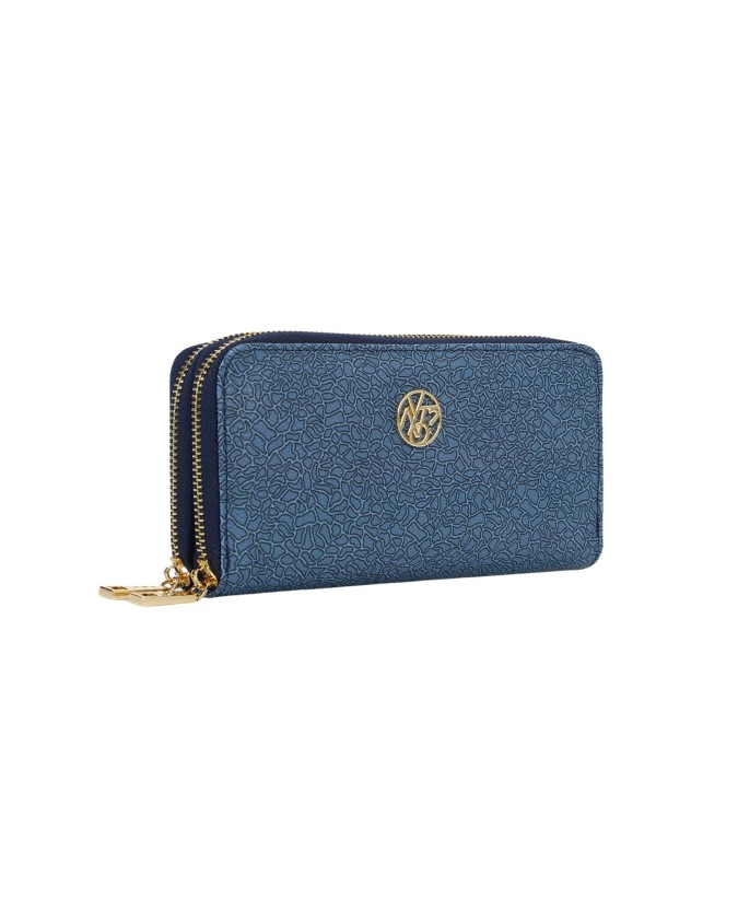  Ynot - Portafoglio Donna con doppia zip in poliuretano Lux