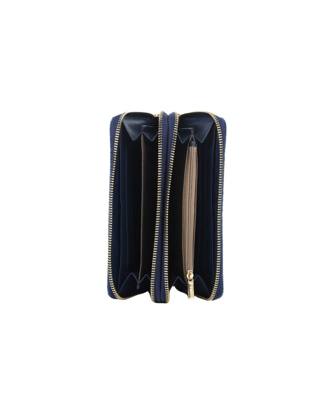  Ynot - Portafoglio Donna con doppia zip in poliuretano Lux