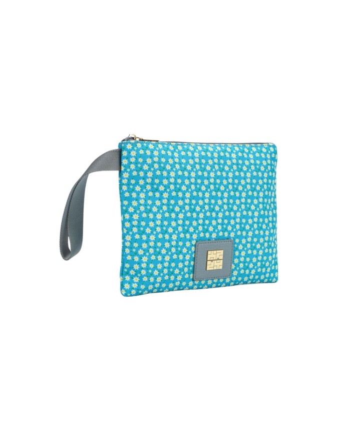  Ynot - Clutch Donna in tessuto canvas a fiori Garden