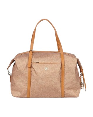  Ynot - Borsa Donna modello Weekend in tessuto ed ecopelle Cloud