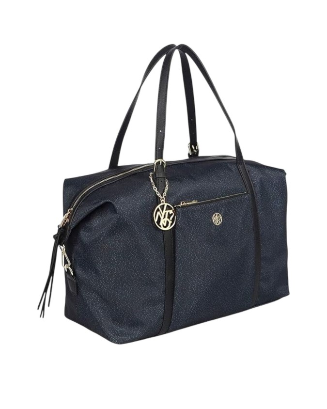  Ynot - Borsa Donna modello Weekend in tessuto ed ecopelle Cloud