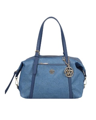  Ynot - Borsa Donna Boston in tessuto ed ecopelle Cloud 2
