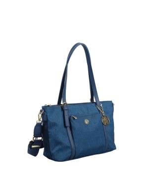 Ynot - Borsa shopping in nylon con doppio manico e tracolla Cloud 2