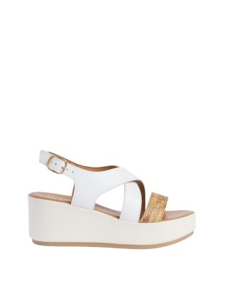  Alviero Martini Prima Classe - Sandali con Zeppa in Eco Nappa
