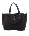  Campomaggi - Tote bag grande in pelle con decorazione laserata