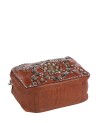  Campomaggi - Borsa a tracolla camera bag in pelle con strass e