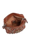 Campomaggi - Borsa a tracolla camera bag in pelle con strass e