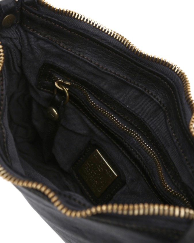  Campomaggi - Borsa a spalla e a tracolla in pelle con rivetti