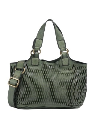 Campomaggi - Cosima leather shopping bag, size S - Lake