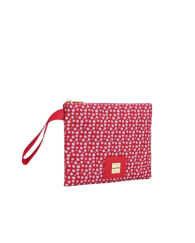  Ynot - Clutch Donna in tessuto canvas a fiori Garden