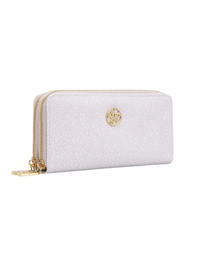  Ynot - Portafoglio Donna con doppia zip in poliuretano Lux
