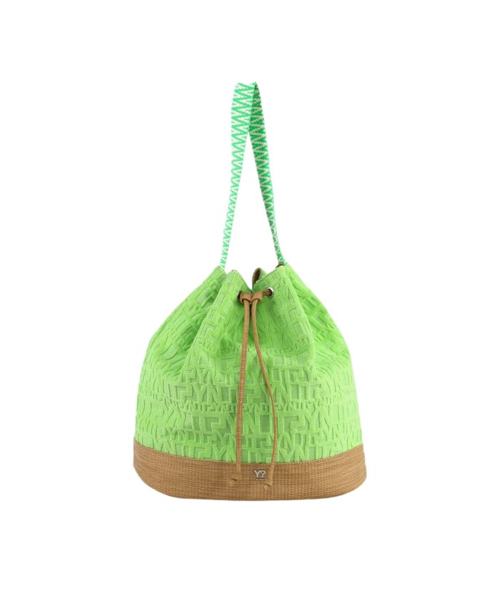 Ynot- Borsa Donna a secchiello in tessuto Sponge