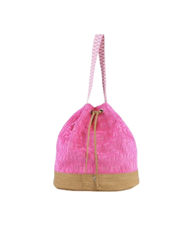 Ynot- Borsa Donna a secchiello in tessuto Sponge