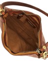  Campomaggi - Borsa a Tracolla in Pelle di Vacchetta con Strass