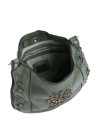  Campomaggi - Borsa a Tracolla con Strass in Pelle di Vacchetta