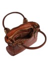  Campomaggi - Borsa a Mano con Tracolla con Borchie in Pelle