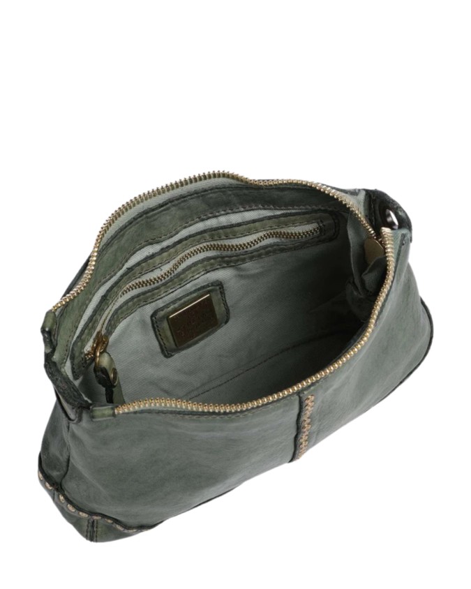  Campomaggi - Borsa a Spalla con Borchie in Pelle Bovina Pamela
