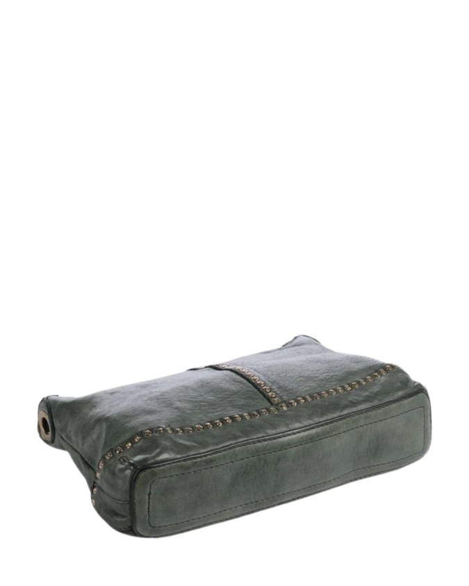  Campomaggi - Borsa a Spalla con Borchie in Pelle Bovina Pamela