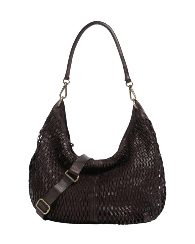  Campomaggi - Borsa Hobo con Tracolla in Pelle Bovina Anastasia