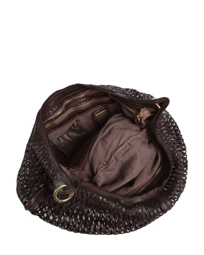  Campomaggi - Borsa Hobo con Tracolla in Pelle Bovina Anastasia