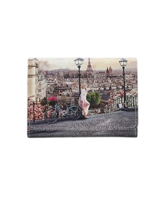  Ynot - Portafoglio Donna con patta e bottone in ecopelle Yesbag