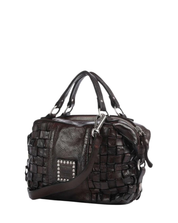  Campomaggi - Borsa a Bauletto con Tracolla in Pelle di