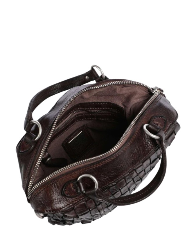  Campomaggi - Borsa a Bauletto con Tracolla in Pelle di