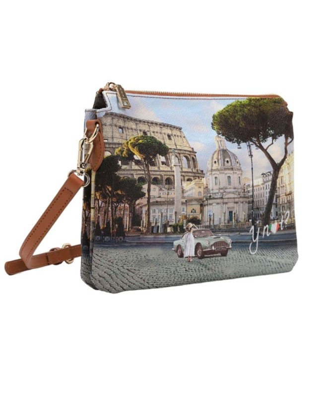  Ynot - Borsa a spalla con due scomparti in ecopelle Yesbag