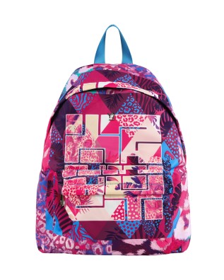 Ynot - Women's Nylon Backpack in Color's Bay - FLAMINGO