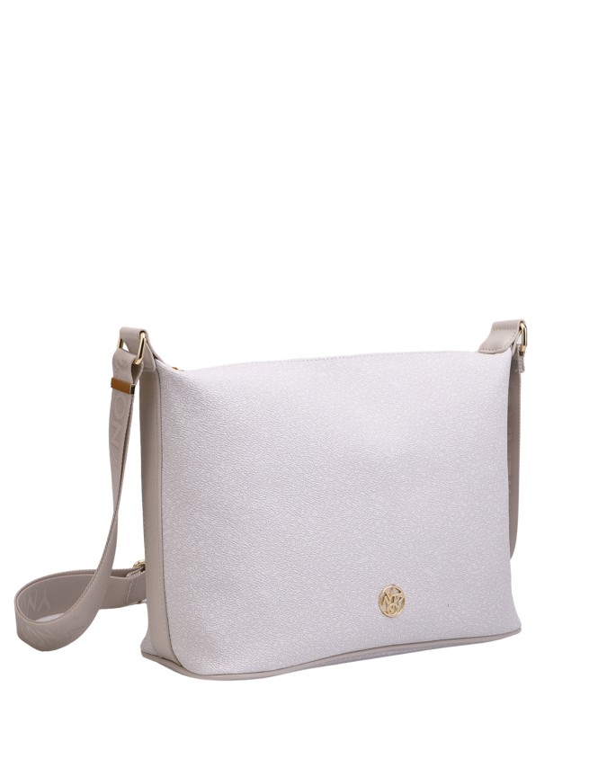  Ynot - Borsa Donna Hobo large con logo Lux