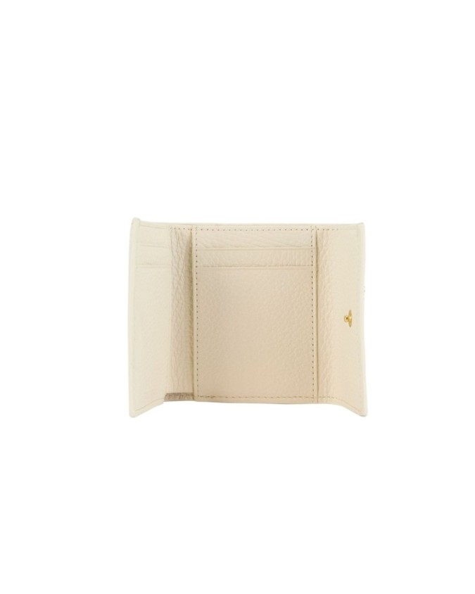  Coccinelle - Portafoglio Mini in pelle con patta Metallic Soft