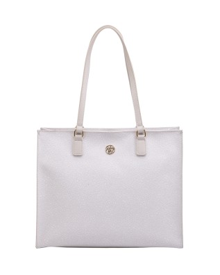 Ynot – Damenhandtasche Square aus Lux-Polyurethan - MILCH