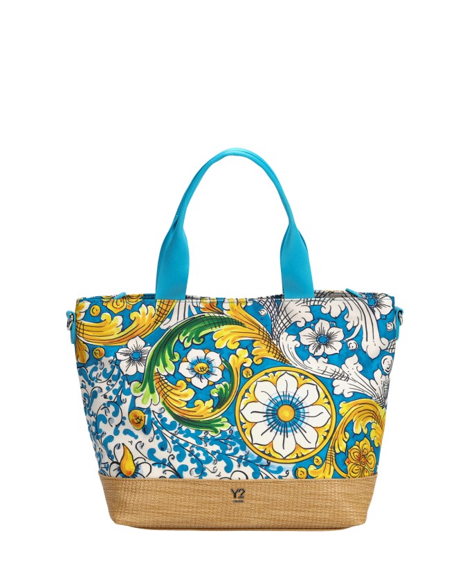  Ynot - Borsa Donna shopper media in poliestere Ortigia