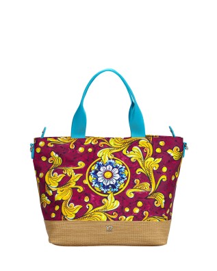 Ynot - Ortigia Medium Women's Polyester Tote Bag - RUBIN
