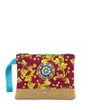  Ynot - Clutch Donna in poliestere con fiori Ortigia